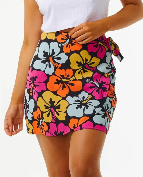 Hibiscus Heat Wrap Skirt Women Rip Curl Skirts