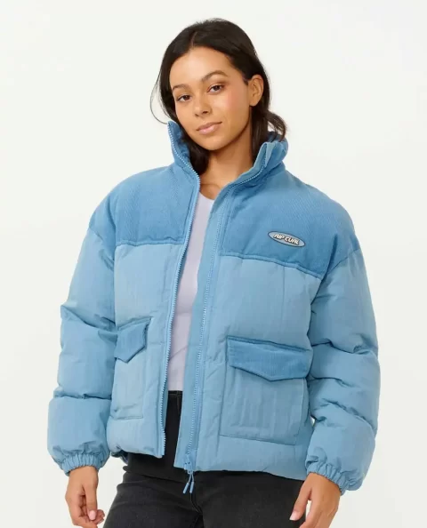 High Tide Mixed Cord Puffer Jackets Women Rip Curl - Image 2