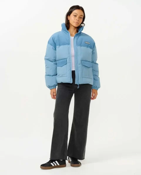 High Tide Mixed Cord Puffer Jackets Women Rip Curl - Image 4