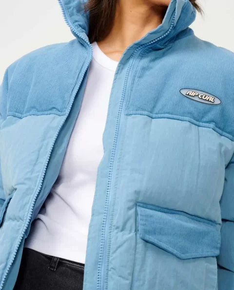High Tide Mixed Cord Puffer Jackets Women Rip Curl - Image 5