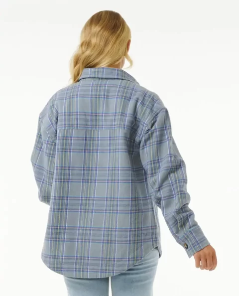 High Tide Soft Flannel Women Rip Curl Jackets - Image 3