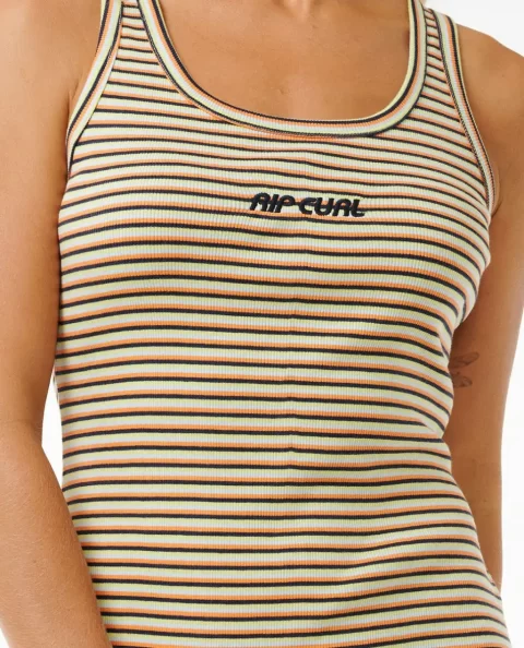 High Tide Strip Rib Midi Dress Women Rip Curl Dresses & Rompers - Image 5