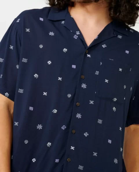 Hoffman Micro Short Sleeve Shirt Rip Curl Mens Shirts & Flannels - Image 5