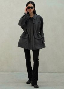 Holbeck Field Wool Jacket - Grey The Frankie Shop Women Outerwear Grey - Image 2