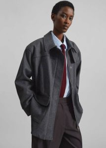 Holbeck Field Wool Jacket - Grey The Frankie Shop Women Outerwear Grey - Image 4