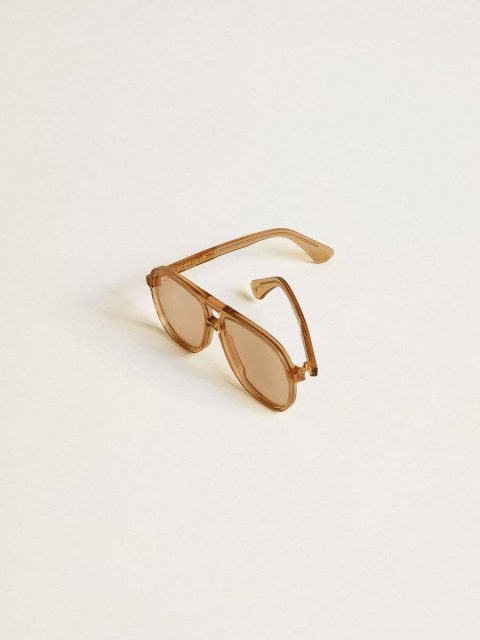 Honey Golden Goose Sunglasses Aviator Style Sunglasses With Honey-Colored Frame And Lenses Women - Image 2