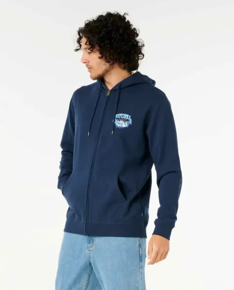 Hoodies & Fleece Hazed And Tubed Zip Thru Rip Curl Mens - Image 3