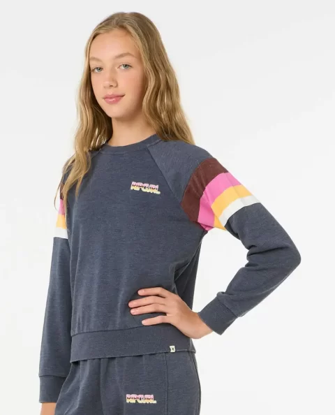 Hoodies & Fleece Rip Curl Kids Las Dalias Raglan Crew - Image 2