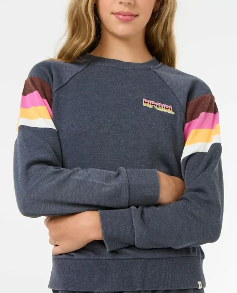 Hoodies & Fleece Rip Curl Kids Las Dalias Raglan Crew - Image 5