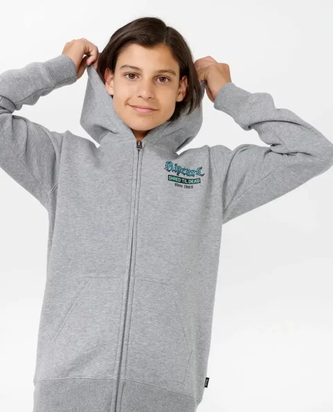 Hoodies & Fleece Shred Till Dead Zip Through Fleece Rip Curl Kids