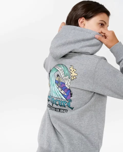 Hoodies & Fleece Shred Till Dead Zip Through Fleece Rip Curl Kids - Image 5