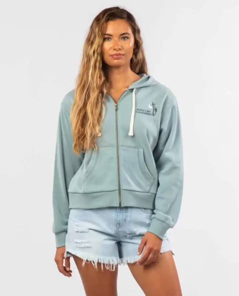 Hoodies & Fleece Women Diamond Bay Desto Zip Through Fleece Hood Rip Curl - Image 3