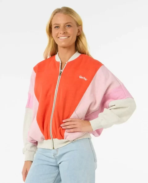 Hoodies & Fleece Women Rip Curl Colour Block Zip Through - Image 2