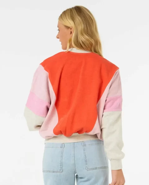 Hoodies & Fleece Women Rip Curl Colour Block Zip Through - Image 3