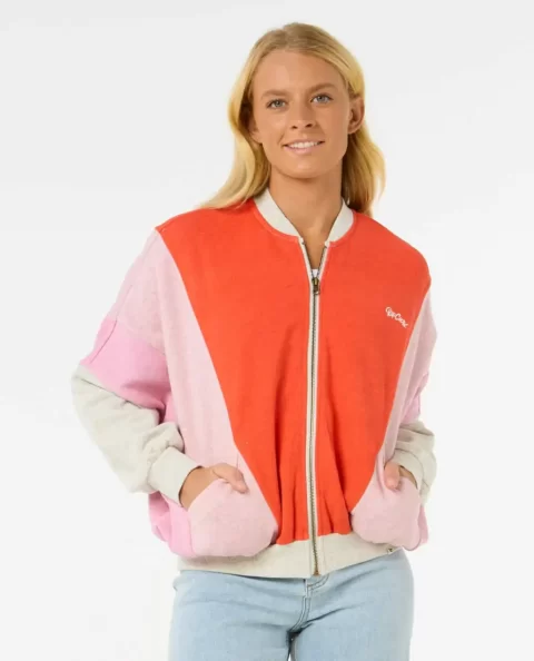 Hoodies & Fleece Women Rip Curl Colour Block Zip Through