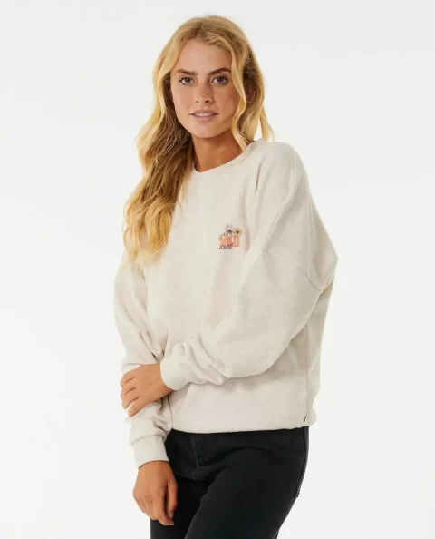 Hoodies & Fleece Women Rip Curl Mystic Drop Shoulder Crew - Image 2