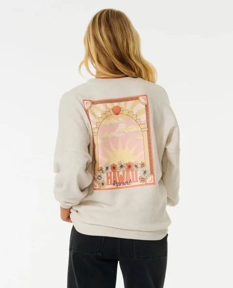 Hoodies & Fleece Women Rip Curl Mystic Drop Shoulder Crew - Image 3