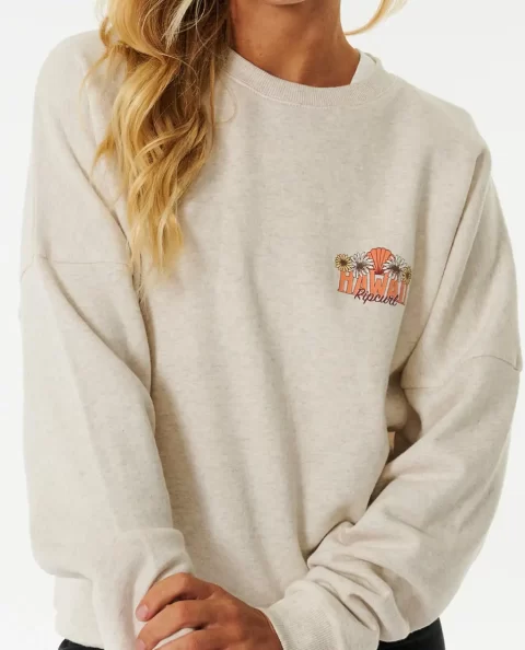 Hoodies & Fleece Women Rip Curl Mystic Drop Shoulder Crew - Image 5