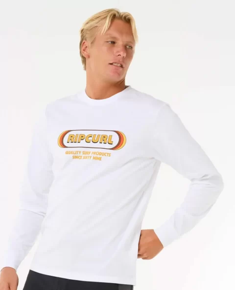 Icons Of Surf Long Sleeve Upf Rash Guard Mens Rash Guards Rip Curl