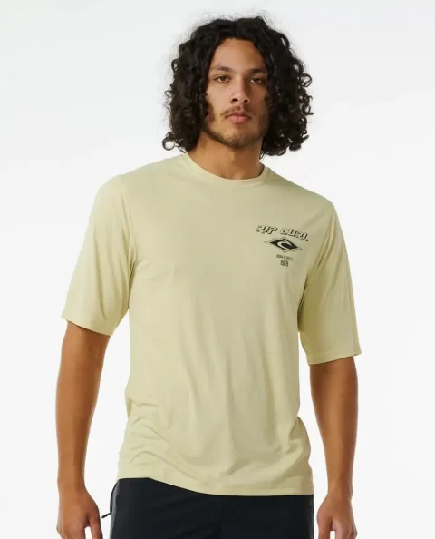 Icons Surflite Uv Short Sleeve Rash Guard Rip Curl Mens Rash Guards