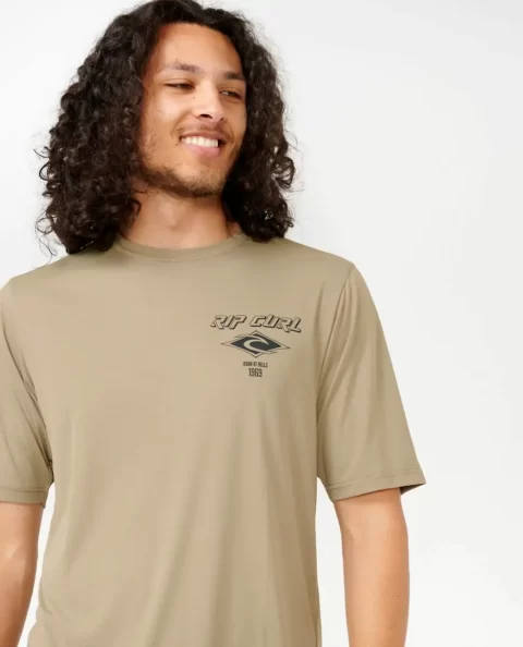 Icons Surflite Uv Short Sleeve Rash Guard Rip Curl Mens Rash Guards