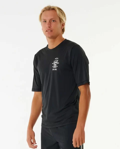 Icons Surflite Uv Short Sleeve Rash Guard Rip Curl Rash Guards Mens - Image 2