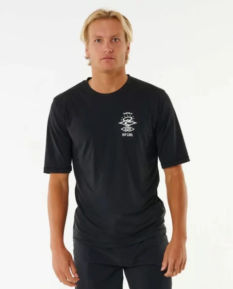 Icons Surflite Uv Short Sleeve Rash Guard Rip Curl Rash Guards Mens