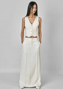 Indio Vest - Off White Women Outerwear White The Frankie Shop - Image 2