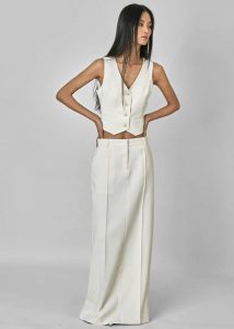 Indio Vest - Off White Women Outerwear White The Frankie Shop - Image 3
