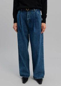 Isabella Denim Pants - Medium Wash Bottoms Women The Frankie Shop Blue - Image 2