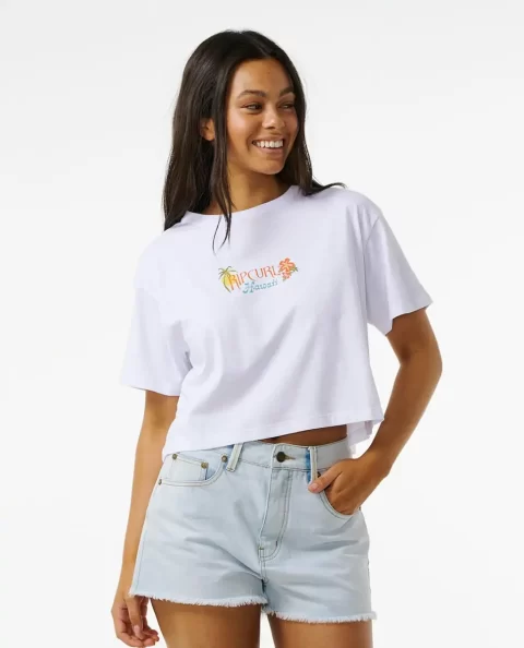 Island Crop Tee Tees & Tanks Women Rip Curl