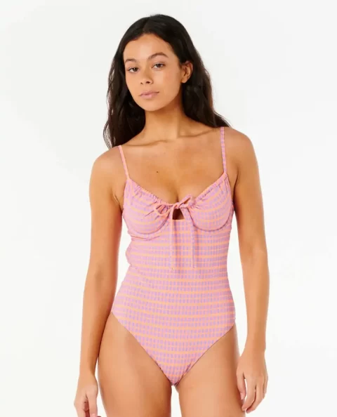 Isles Plaid Good Coverage One Piece Women One Pieces Rip Curl