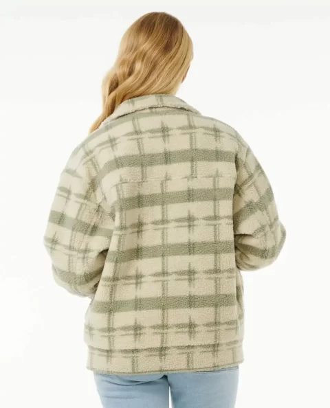 Jackets Sunrise Session Sherpa Lined Button Up Jacket Women Rip Curl - Image 3