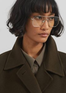 Jalhay Oversized Wool Coat - Khaki Brown Brown The Frankie Shop Women Outerwear - Image 5