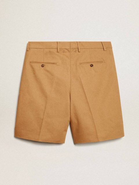 Jeans & Pants Men Golden Goose Beige Men's Bermuda Shorts In Beige Cotton - Image 2