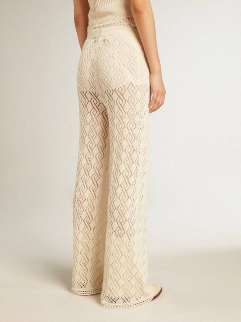 Jeans & Pants Women's Ecru-Colored Pants Ecru Golden Goose Women - Image 4