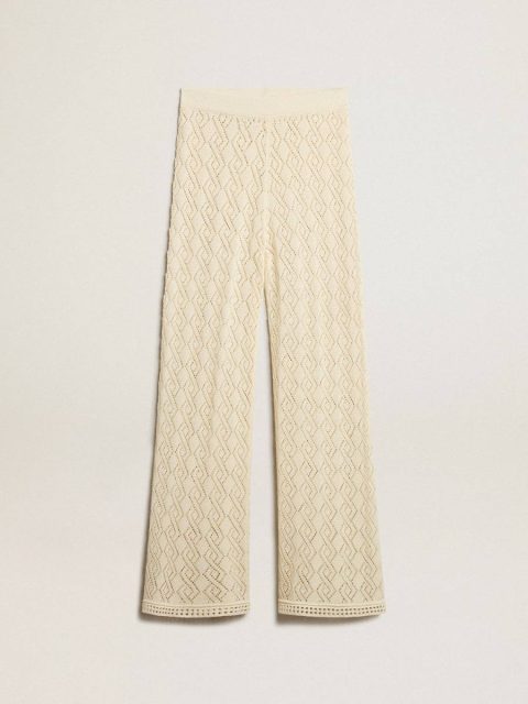 Jeans & Pants Women's Ecru-Colored Pants Ecru Golden Goose Women