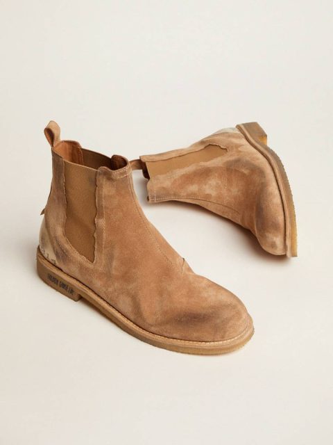 John Chelsea Boots In Caramel-Colored Suede Boots Men Golden Goose - Image 2