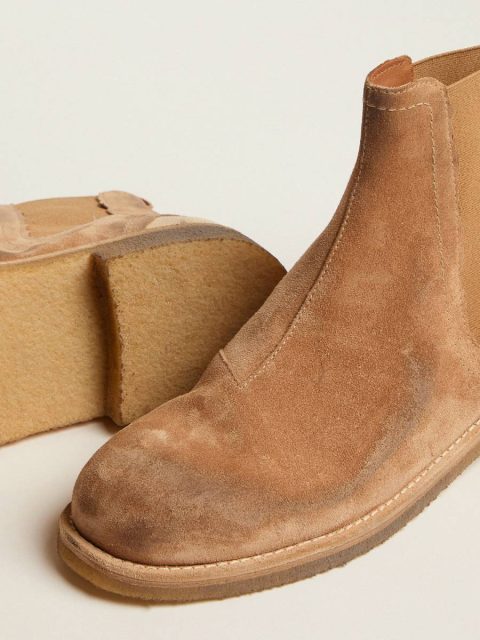 John Chelsea Boots In Caramel-Colored Suede Boots Men Golden Goose - Image 3