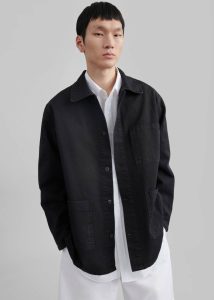 Julien Utility Jacket - Black Black Men Outerwear The Frankie Shop - Image 4