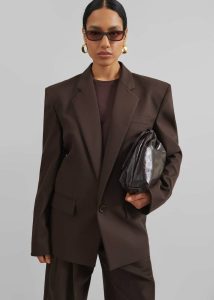Jun Blazer - Brown The Frankie Shop Brown Outerwear Women