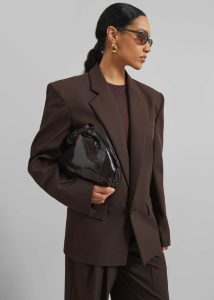 Jun Blazer - Brown The Frankie Shop Brown Outerwear Women - Image 4