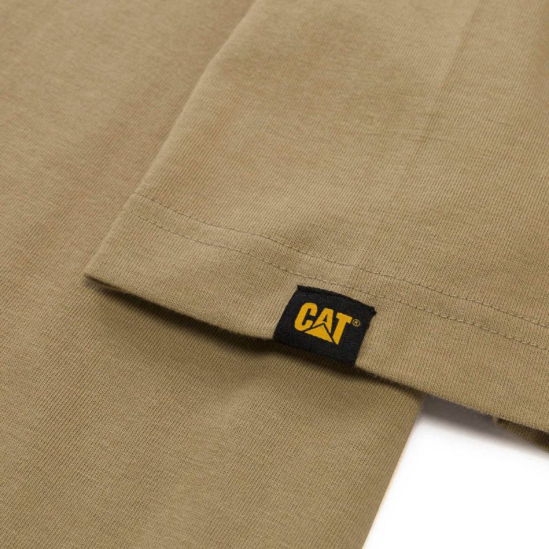 Khaki Tops & Outerwear Cat Men's Trademark Tee Men - Image 3