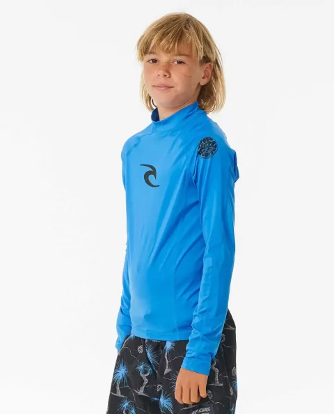 Kids Brand Wave Uv Long Sleeve Rash Guard Rip Curl Rash Guards & Vest - Image 3
