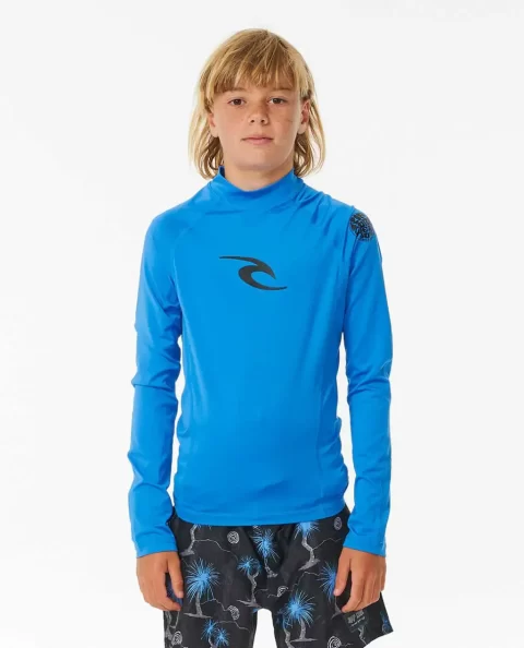 Kids Brand Wave Uv Long Sleeve Rash Guard Rip Curl Rash Guards & Vest