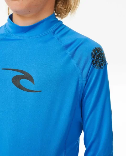 Kids Brand Wave Uv Long Sleeve Rash Guard Rip Curl Rash Guards & Vest - Image 5