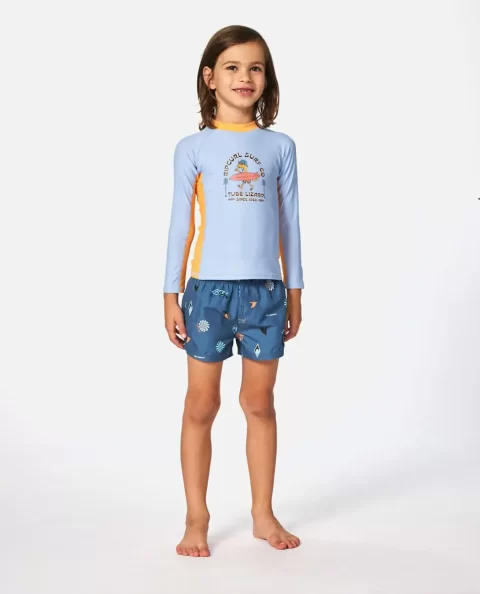 Kids Grom Energy Upf Long Sleeve Sun Protection Rash Vest Rip Curl Rash Guards & Vest - Image 3