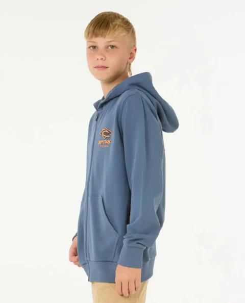 Kids Rip Curl Hoodies & Fleece Raw Energy Zip Through Hood - Image 2