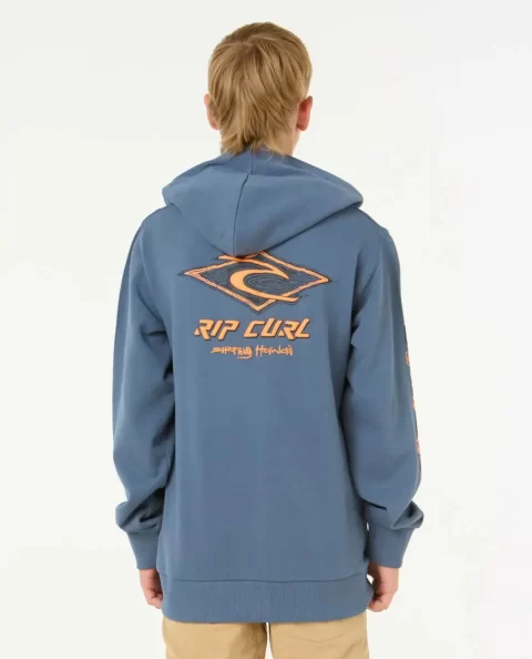 Kids Rip Curl Hoodies & Fleece Raw Energy Zip Through Hood - Image 3