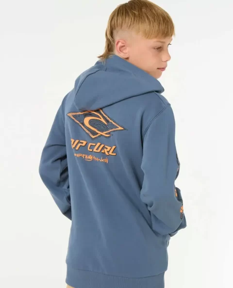 Kids Rip Curl Hoodies & Fleece Raw Energy Zip Through Hood - Image 5